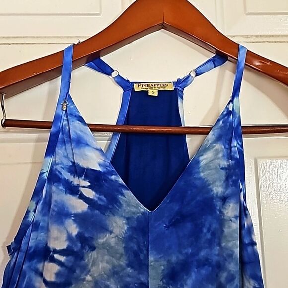 Pineapples Designed in Hawaii Tie Dye Maxi Dress Size Small‎ - Picture 4 of 10